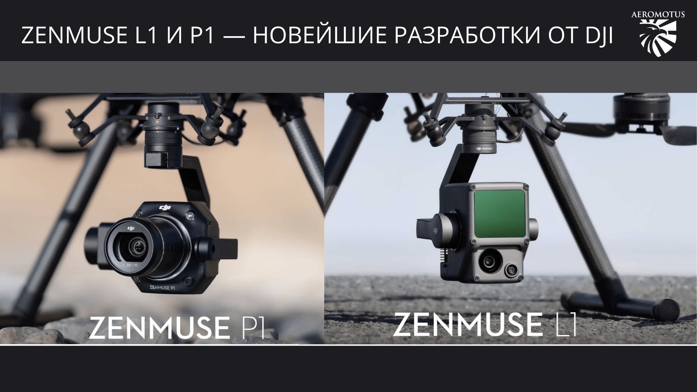 DJI представляет Zenmuse P1 и Zenmuse L1 — лучшие решения для геодезии и картографии