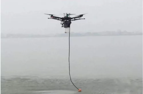 Устройство для отбора проб воды с квадрокоптера DJI Matrice 600 Pro