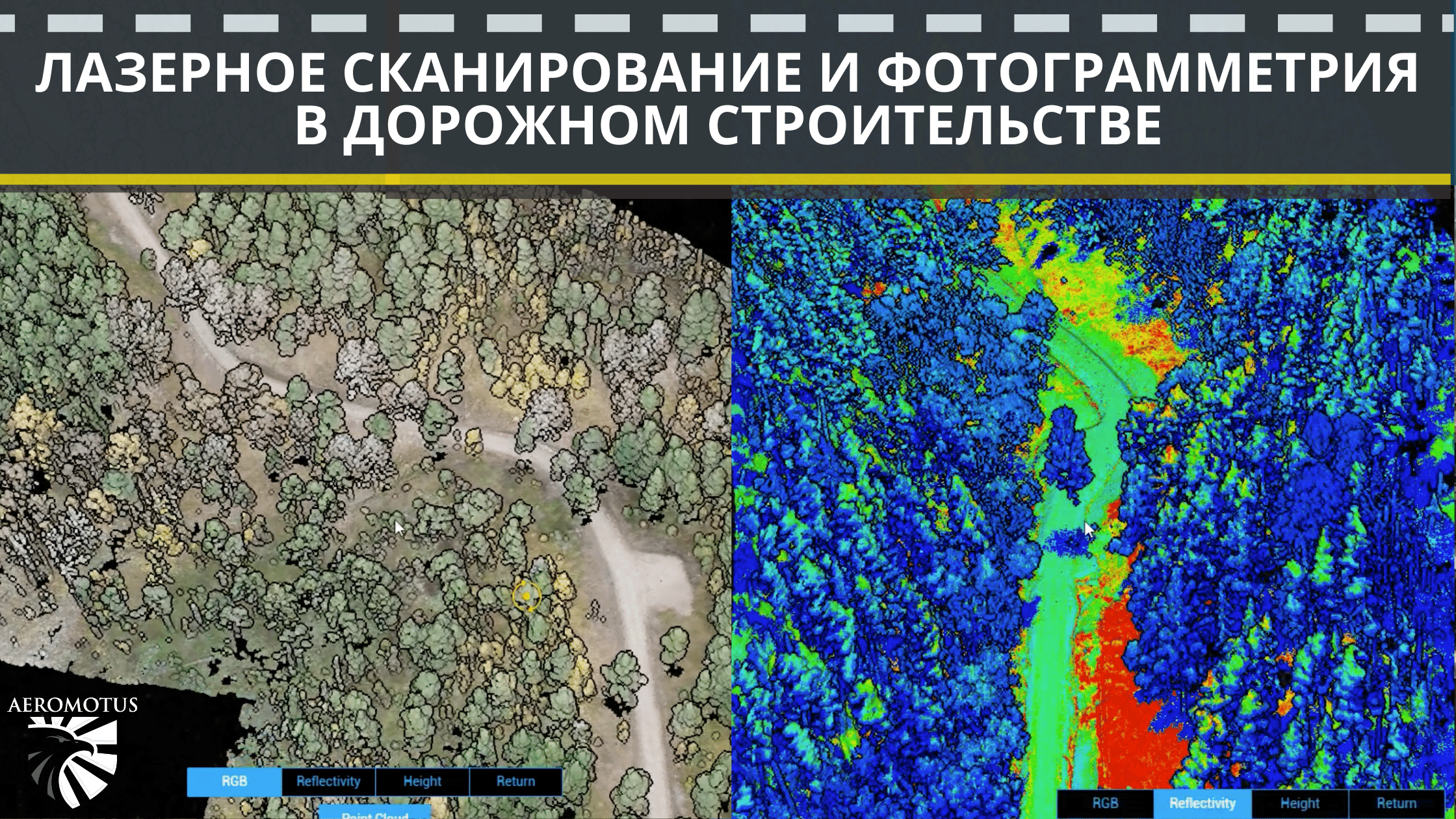 Лазерное сканирование и фотограмметрия в дорожном строительстве
