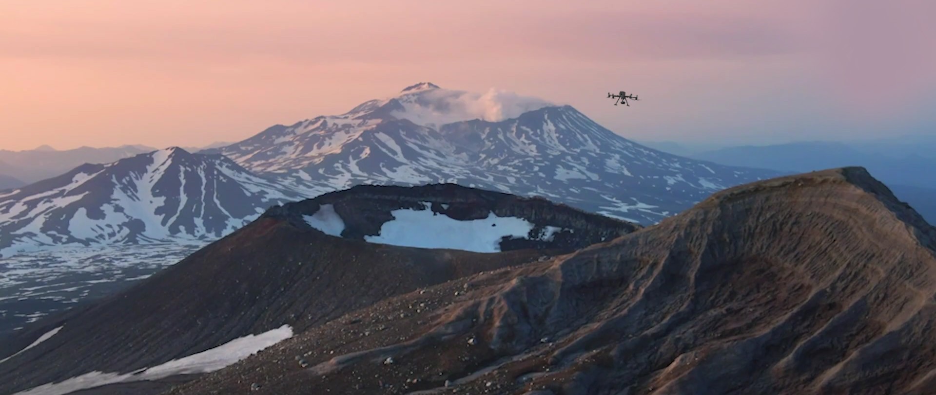 Беспилотники DJI для изучения вулканов Камчатки и Курильских островов