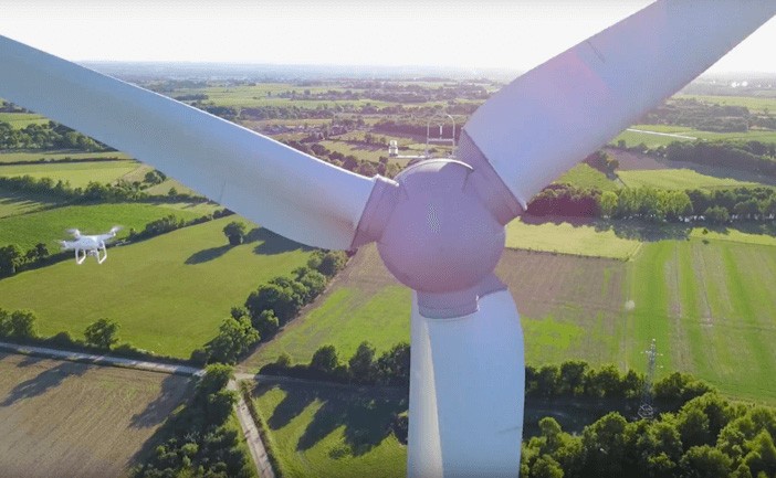 Применение дронов DJI для инспекции ветрогенераторов