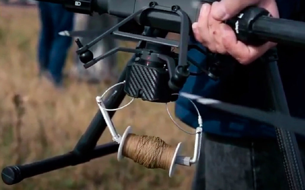 Нестандартное применение дрона DJI Matrice 300 RTK при прокладке линий связи (ВОЛС)