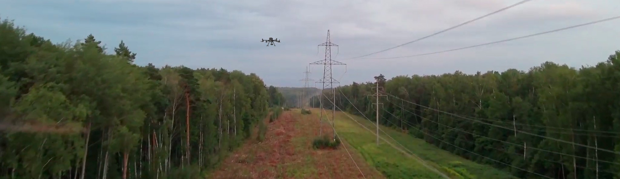 Нестандартное применение дрона DJI Matrice 300 RTK при прокладке линий связи (ВОЛС)