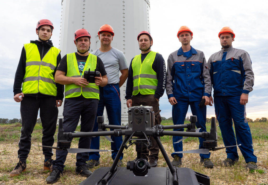 Применение дронов DJI для инспекции ветрогенераторов