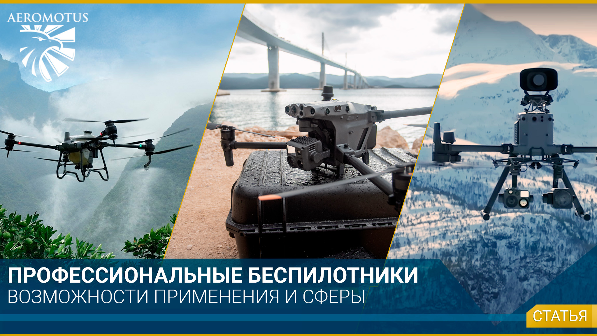 Профессиональные беспилотники: возможности применения и сферы