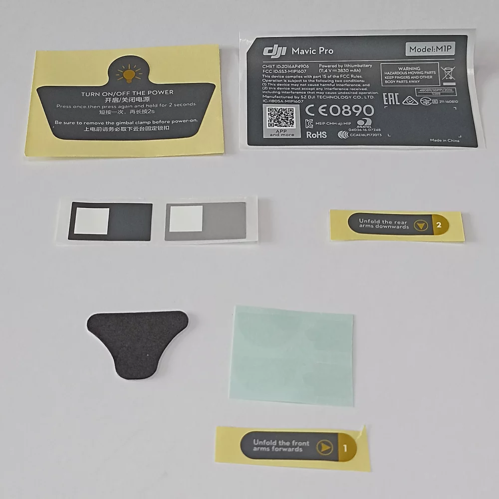 DJI Mavic Pro Шильдики (Aircraft Appearance Sticker)