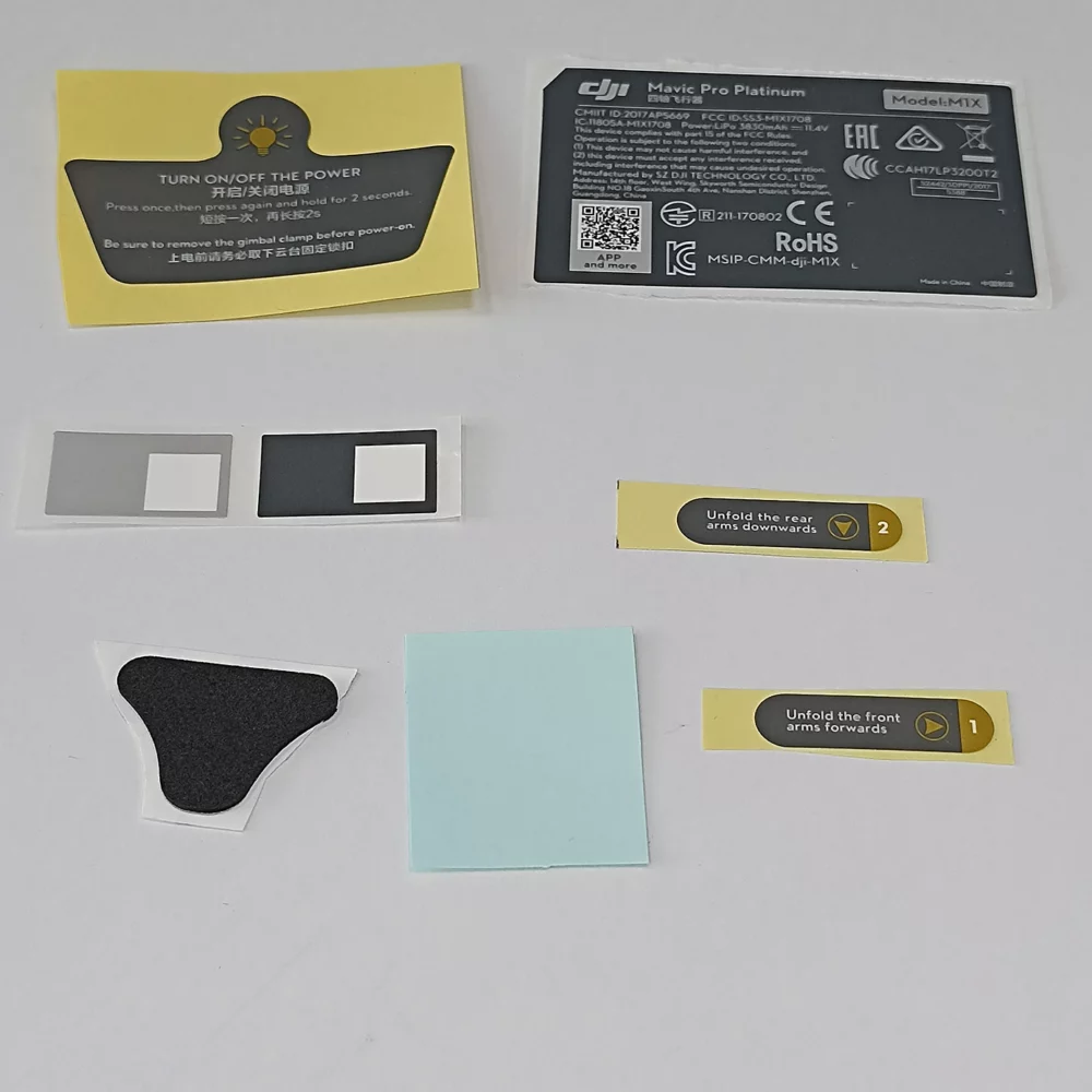 DJI Mavic Pro Platinum Наклейки (Aircraft Appearance Sticker)