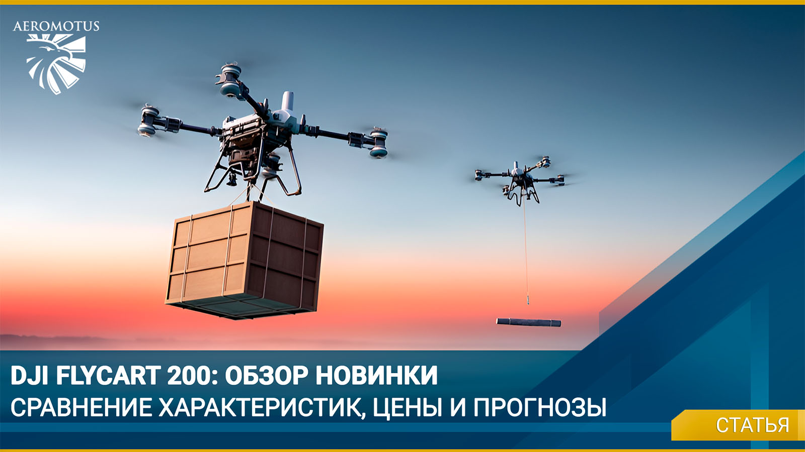 DJI FlyCart 200. Обзор новинки
