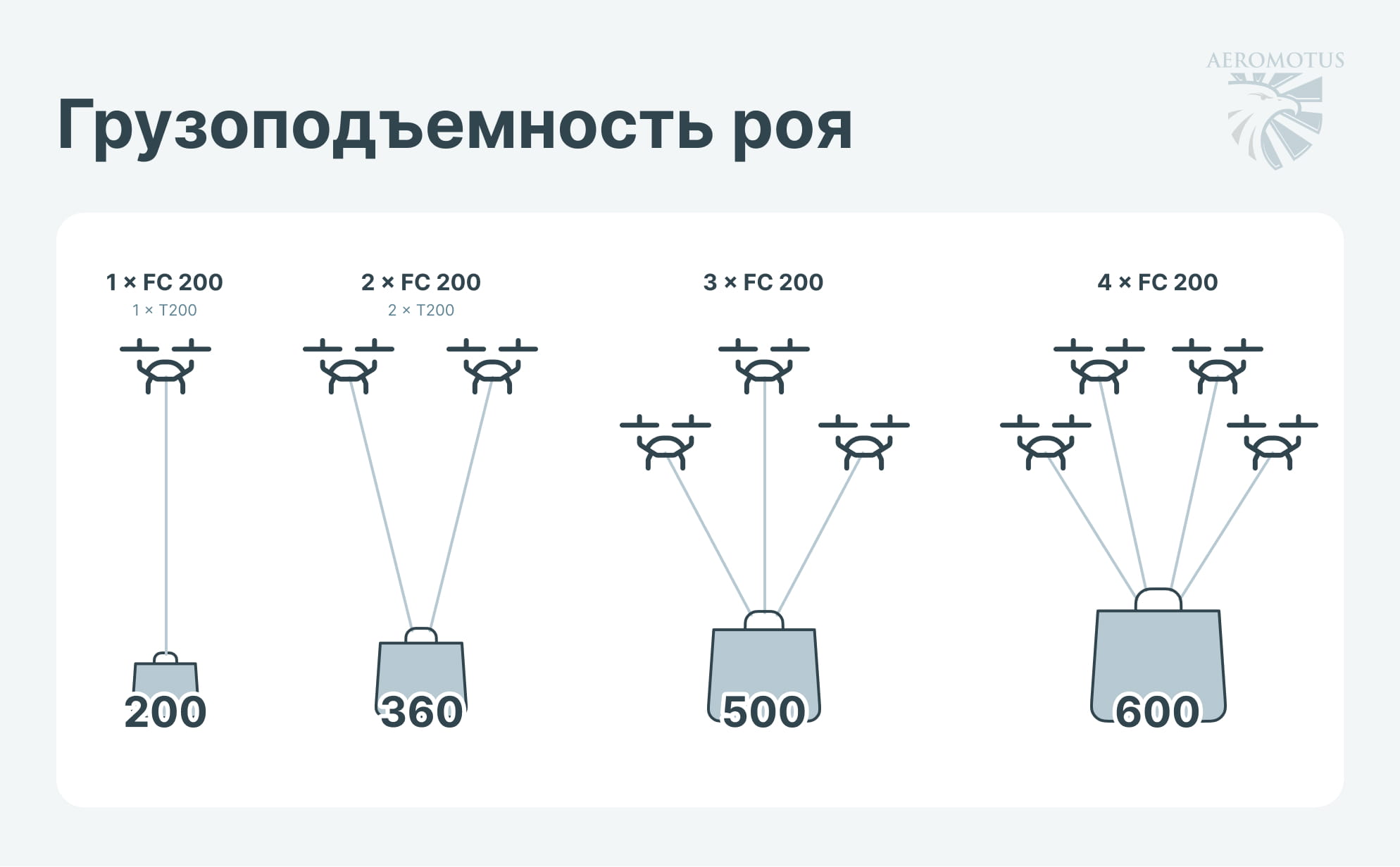 DJI FlyCart 200 + роевые технологии